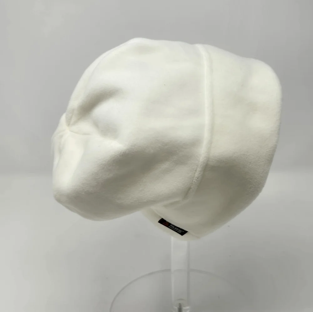 LANDS' END X AGD ALPHA GAMMA DELTA SORORITY CREAM FLEECE BEANIE HAT WOMEN OS